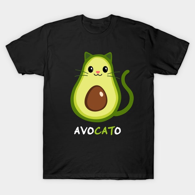 Avocato - Perfect Gift Idea for Cats and Avocado Lovers, Best for Christmas, Birthday or any Occasion, for Cat and Avocado Lover Girls, Boys, Men, Women, Wife, Husband, Grandma, Grandpa, T-Shirt by Fanboy04